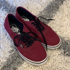 Maroon women’s authentic lo pro Vans